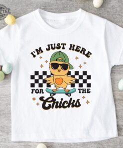 Kids Easter Shirt Im Just Here For The Chicks Easter Toddler Youth Tshirt Retro Easter Shirt Infant Easter Shirt Easter 2024