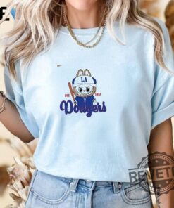Labubu Los Angeles Dodgers Baseball Labubu Baseball T Shirt