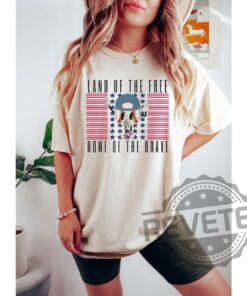 Land of the Free Because of the Brave Comfort Colors Baseball Graphic shirt