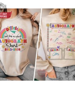Last Day Of School Shirt Official Autograph Shirt Funny End Of School Shirt School Autographs Shirt Graduation Gift Unique