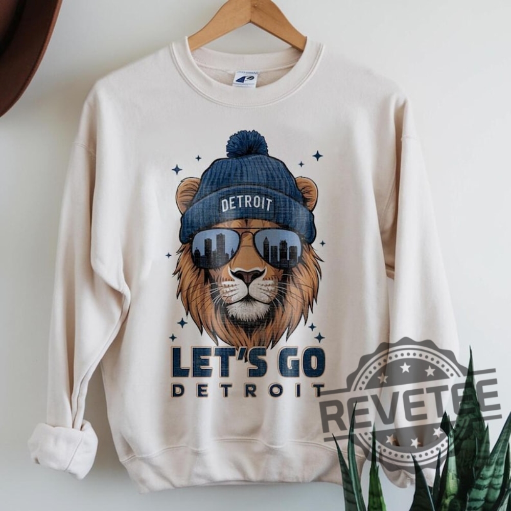 Lets Go Detroit Lions Crewneck Tshirt Hoodie Vintage Cool Game Day Crewneck Pullover Hoodies Unique Lets Go Detroit Lions Crewneck Tshirt Hoodie Vintage Cool Game Day Crewneck Pullover Hoodies Unique