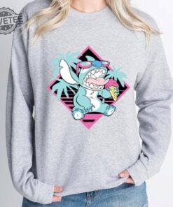 Lilo And Stitch Ice Cream Sweatshirt Ohana Means Family Sweatshirt Stitch Sweatshirt Unique