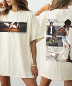 Limited Benson Boone Fireworks And Rollerblades 2024 World Tour Shirt Benson Boone Shirt Gift For Men And Women Unique