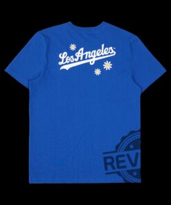 Los Angeles Dodgers Flower Embroidered T Shirt Hoodie Sweatshirt Tee Embroidery For Men Women Short Sleeve Shirts Unique