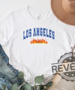 Los Angeles Strong Tshirt Hoodie Sweatshirt Forest Fire Awareness T Shirts Crewneck Los Angeles Support Group Tee Unique