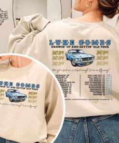 Luke Combs 2024 Tour Shirt Luke Combs Growin Up Tour Shirt Retro Luke Combs Country Design Shirt Unique