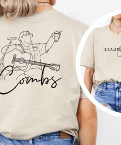Luke Combs Beautiful Crazy Shirt Luke Combs Shirt Western Graphic Tee Country Music Shirt Western Shirt Concert Shirt Unique