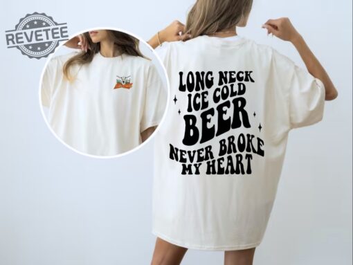 Luke Combs Beer Never Broke My Heart Shirt Country Concert Shirt Western Rodeo Tee Luke Combs Tour 2024 Merch Unique