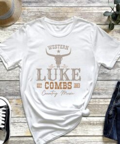 Luke Combs Est 1990 T Shirt Concert Shirt Western Luke Combs Bullhead Tour 2023 Merch Country Music Fan Cowboy Combs Shirt Gift For Her Unique