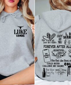 Luke Combs Hoodie Western Music Tour Shirt Luke Combs Fan Gift Hoodie Country Music Shirt Cowgirl Hoodie Unique