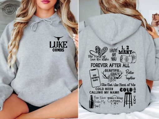 Luke Combs Hoodie Western Music Tour Shirt Luke Combs Fan Gift Hoodie Country Music Shirt Cowgirl Hoodie Unique
