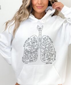 Lung Anatomy Shirt Pulmonologist Nursing Student Cystic Fibrosis Asthma Shirt Lungs Anatomy Sweatshirt Medical Student Shirt Unique