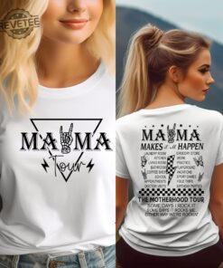 Mama World Tour Concert T Shirt Funny Metal Mama Gift Two Sided Mama Tour Tshirt Womens Band Tshirt Funny Mothers Gift Unique