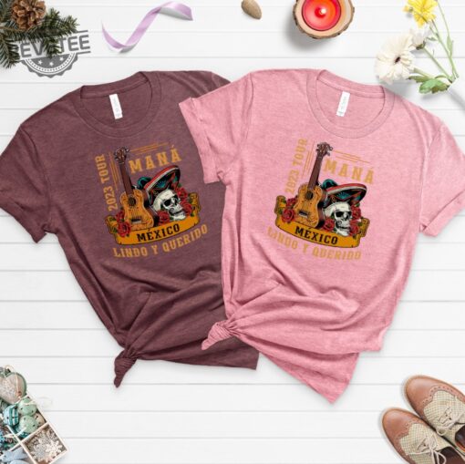 Mana Tour 2023 Shirt Mana Concert Tee Mexico Lindo Y Querido Mana Band Shirt Music Event Clothing Fan Anniversary Top New