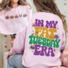 Mardi Gras Sweatshirt In My Fat Tuesday Era Shirt Fleur De Lis Sweater Mardi Gras Carnival Shirt Mardi Gras 2024 Parade Party Gift Unique