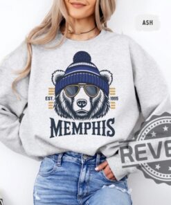 Memphis Tigers Mens Basketball Sweatshirt Unisex Crewneck Jumper Memphis Team Apparel Grizzly Fan Gift Unique Crewneck Pullover