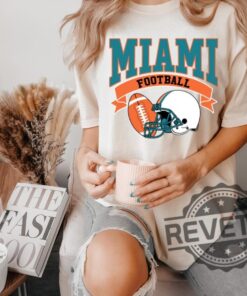 Miami Dolphins Shirts Hoodie Sweatshirt Tee Gift For Fan Retro Vintage Game Day Crewneck Unique