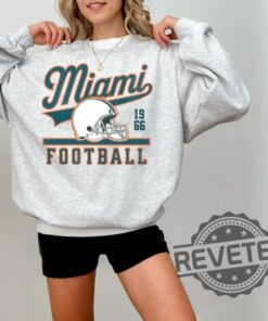 Miami Dolphins Vintage Sweatshirt Hoodie Tshirt Tee Shirts Gifts For Fan Mens Womens Croquette Bow Miami Football Crewneck Pullover Hoodies