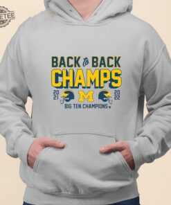 Michigan Football Back To Back Champs Big Ten Champions Shirt Unique Michigan Football Back To Back Champs Big Ten Champions Hoodie