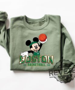 Mickey Boston Celtics Tshirt Hoodie Sweatshirt Tee Gift For Fan Mens Womens Crewneck Retro Unique
