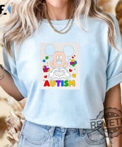 Mickey Mouse Autism Awareness T Shirt Hoodie Crewneck