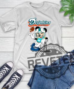 Mickey Mouse Disney Miami Dolphins Tshirt Hoodie Sweatshirt Tee Gift For Super Bowl Football Nfl Fan Unique