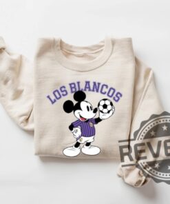 Mickey Mouse Los Blancos Real Madrid Shirt Hoodie Sweatshirt The Whites Sweatshirts Real Madrid Jersey Tee Gift For Madrid Fan Tshirt Crewneck