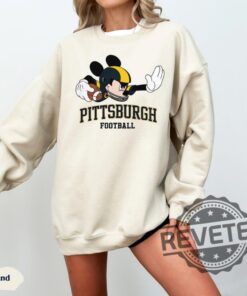 Mickey Mouse Pittsburgh Steelers Football Sweatshirt Hoodie Shirt Disney Inspired Pittsburgh Steelers Game Day Apparel For Fans Tee Christmas Gifts