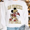 Mickey Mouse San Francisco 49Ers Football Sweatshirt Hoodie T Shirt Vintage Sf Sweater Tee Gift For Fan Men Women Tshirt Shirts Unique