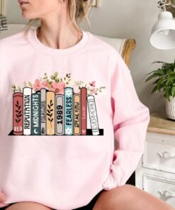 Music Albums As Books Tshirt Concert Shirt Fan Shirt Lover Merch Tee Music Shirt Floral Ts Merch Top Music Fan Album Tshirt Taylor Swift Amc Merchandise Amc Eras Tour Merch new