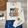 My Heart Is In That Court Shirt Customized Basketball Sweatshirt Your Name Basketball Shirt Basketball Mom Sweatshirts Unique