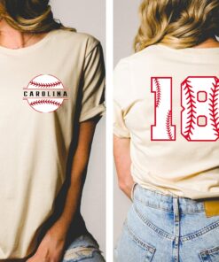 Name And Numbered Baseball T Shirt Custom Baseball Tee Game Day Shirt For Her Or Him Tis The Season Baseball Gift Fathers Day Gift Unique