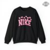 Nike Valentines Day Crewneck Sweatshirt Valentines Day Sweatshirt With Hearts Pink Nike Sweatshirt Unique