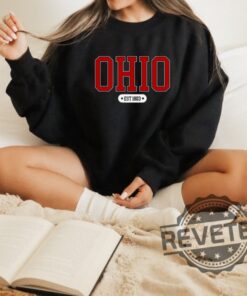 Ohio State Of Ohio Sweater Sweatshirt T Shirt Hoodie Vintage Ohio State University Crewneck Varsity Football Shirts Game Day Apparel Columbus Gifts