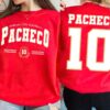 Pacheco 10 Kc Football 2 Sides Sweatshirt Kc Football Shirt Isiah Pacheco Hoodie Kansas City Football Graphic Tee Gift For Fans Unique