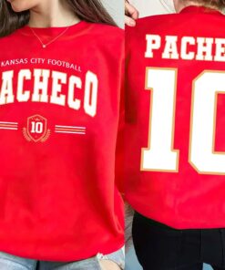 Pacheco 10 Kc Football 2 Sides Sweatshirt Kc Football Shirt Isiah Pacheco Hoodie Kansas City Football Graphic Tee Gift For Fans Unique
