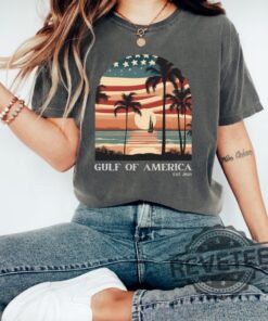 Patriotic Vintage Gulf Of America T Shirt Retro Usa Americana Graphic Tee Make America Great Again Shirts Usa Pride Apparel Hoodie Sweatshirt