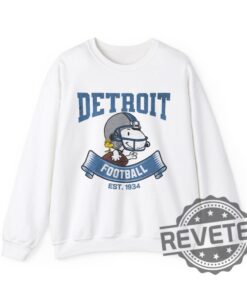 Peanuts Snoopy Detroit Lions Sweatshirt Hoodie T Shirt Crewneck Charlie Brown Gift For Detroit Lion Fan Men Women Tee Gifts Men Women Unique