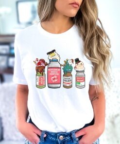 Peppermint Mocha Propofol Christmas T Shirt Icu Nurse Shirt Sedation Squad Crna Rn Christmas Picu Nurse Er Shirt new