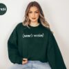 Personalized Your Name Version Sweatshirt Custom Your Names Version Sweat Taylor Swift Super Bowl Party Taylor Swift Super Bowl Shirt Unique