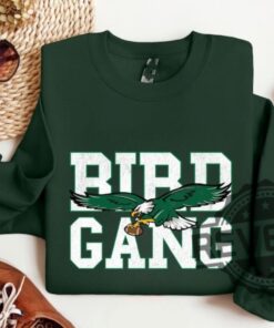 Philadelphia Eagles Bird Gang Fly Eagles Fly Sweatshirt Hoodie Tshirt Tee Gift For Fan Mens Womens Distressed Philly Apparel Fan Gear Game Day Shirts