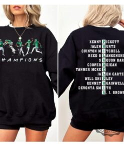 Philadelphia Eagles Football Champs Players Version 2 Side Vintage Sweatshirt T Shirt Hoodie Game Day Gift For Fan Unique