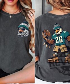 Philadelphia Eagles Shirts Hoodie Sweatshirt Tee Gift For Fan Him Her Sports Gifts Back And Front Mascot Jersey