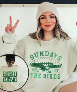 Philadelphia Football Sweatshirt Philadelphia Eagles Sweatshirt Sundays Are For The Birds Philadelphia Eagles Shirt Bird Gang Football Sunday Hoodie new
