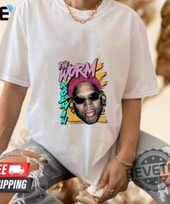 Philcos Dennis Rodman Strokes White T Shirt Hoodie Crewneck