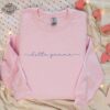 Pink Minimalistic Sorority Sweatshirt Custom Sorority Sweatshirt Personalized Sorority Sweatshirt Initiation Gift Delta Gamma Sweatshirt Unique
