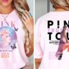 Pink Trustfall Tour 2023 Trustfall Album Tee Pink Singer Tour Music Festival Shirt Concert Apparel Tour Tshirt Pink Music new