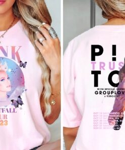 Pink Trustfall Tour 2023 Trustfall Album Tee Pink Singer Tour Music Festival Shirt Concert Apparel Tour Tshirt Pink Music new