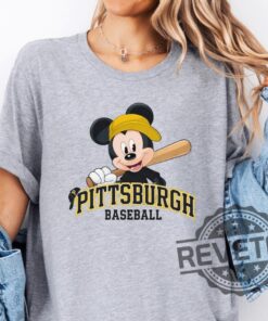 Pittsburgh Steelers Mickey Mouse Baseball Shirt Hoodie Sweatshirt Fun Disney Baseball Fan Tee Unique Gift Idea