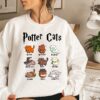 Potter Cats Sweatshirt Luna Lovegood Shirt Harry Potter Merch Gryffindor Harry Potter Birthday Shirt Harry Potter Shirt Ideas Unique